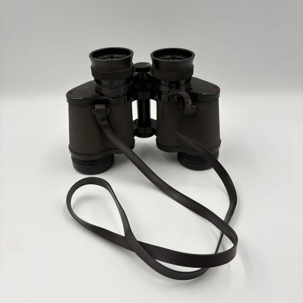 Vintage Focal Comfort-Vue 7x35 Binoculars Wide Angle Coated Optics Japan Black